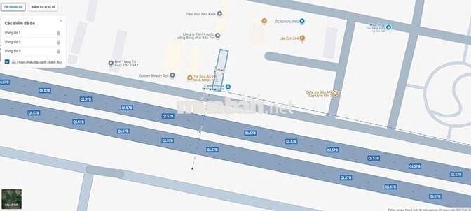 mặt tiền đối diện kcn giao long
