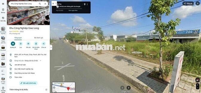 mặt tiền đối diện kcn giao long