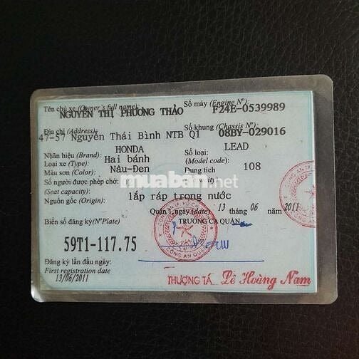 Xe chính chủ, biển số Q1, giá còn thương lượng