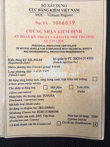 Toyota Hiace 2005 Commuter 2.5 - 100000 km