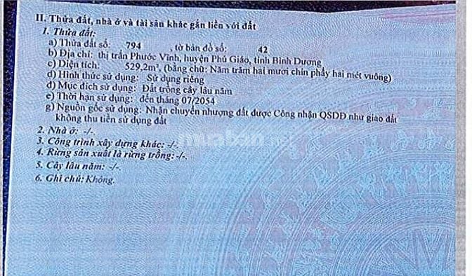 Đấu giá tài sản ngân hàng quốc tế Việt Nam tại Phước Vĩnh, Phú Giáo