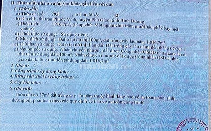 Đấu giá tài sản ngân hàng quốc tế Việt Nam tại Phước Vĩnh, Phú Giáo
