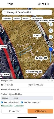Bán lô đất 263m2 mặt tiền Trường Chinh, quận Tân Bình. LH: 0903652452.