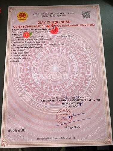 CHÍNH CHỦ BÁN ĐẤT SỔ HÀ NỘI, ĐƯỜNG LIÊN THÔN, SÁT CHỢ VÀI
