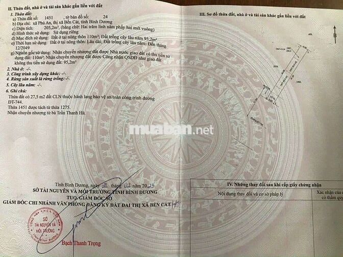 Chủ bán gấp đất mặt tiền đường Nguyễn Chí Thanh Phú An