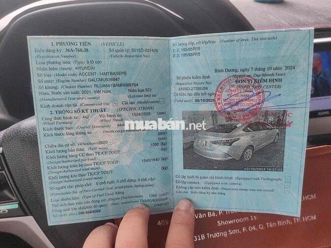 Hyundai Accent 2021 1.4 MT Tiêu chuẩn - 98000 km