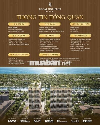 Căn hộ Regal Complex Đà Nẵng,đầu tư từ đầu cho sản phẩm cao cấp