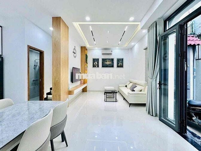 Cho thuê nhà 3 lầu full nội thất hẻm 58 Thống Nhất p10