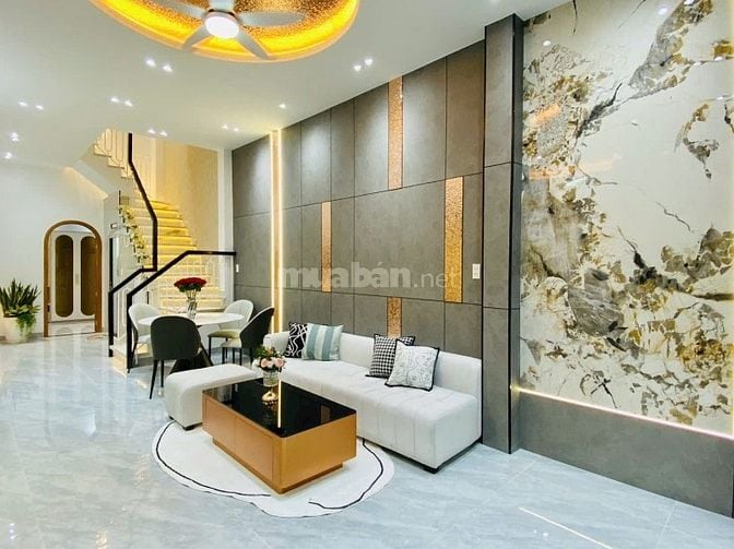 ⭐️Nhà 3 Lầu DT:4x13m tuyệt đẹp Cao cấp hẻm Đường Số 30, P6.