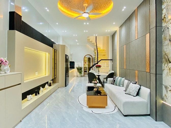 ⭐️Nhà 3 Lầu DT:4x13m tuyệt đẹp Cao cấp hẻm Đường Số 30, P6.