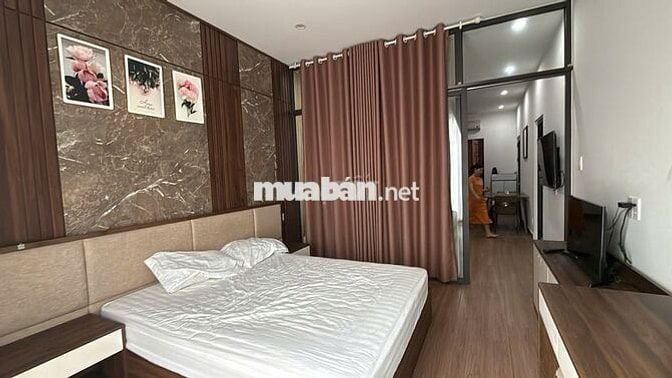 Cho thuê căn hộ 1 PN riêng, phòng sạch đẹp, full nội thất. Rộng 50m2