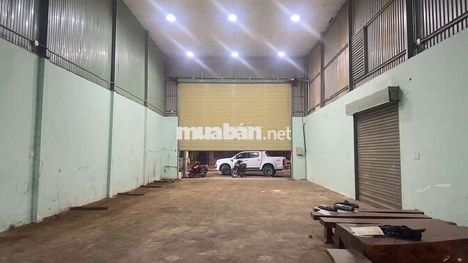 Cho thuê xưởng Thuận An 450m sẵn văn phòng điện hạ bình sản xuất