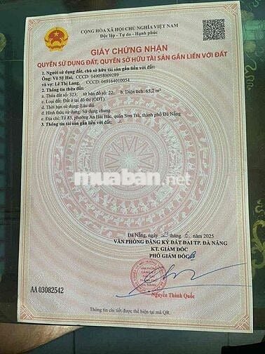 cần bán đất mặt tiền phó đức chính sát vương thừa vũ
