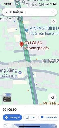 Cần bán gấp, mặt tiền 80m2, 2 phòng ngủ, Quốc lộ 50, Bình Chánh