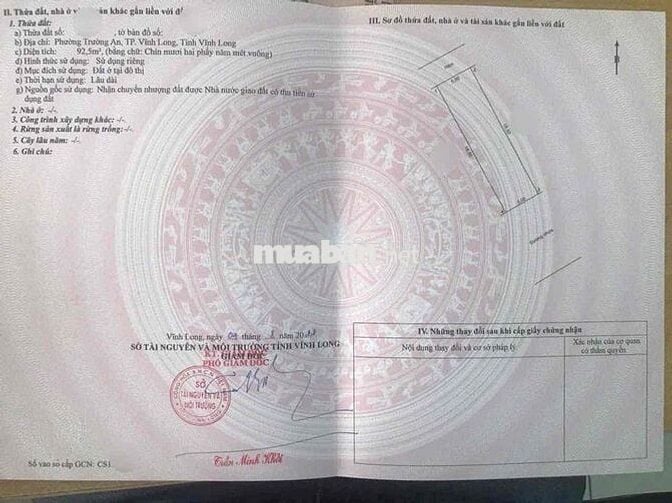 ĐẤT THỔ CƯ KHU ĐỊNH CƯ TRƯỜNG AN, P LONG CHÂU, VĨNH LONG