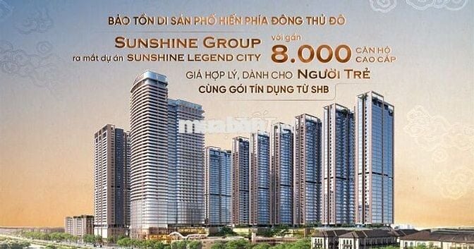 Bán căn hộ chung cư cao cấp SunShine Legend