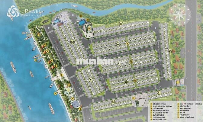 Bán nhà chính chủ, dự án The Pearl Riverside,Bến Lức,Long An. Đã có sổ