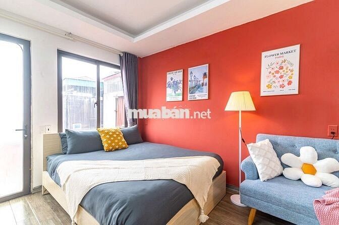 Cho thuê phòng ở 432 đội cấn, ban công thoáng, full đồ,30m2