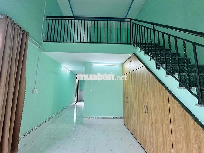 Nhà mới xây 40m2: 1 trệt 1 lầu có phòng ngủ dưới trệt