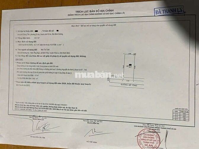 Nhà phố gần ngã 3 Cây Điệp và chợ Dĩ An 1 vào 500m