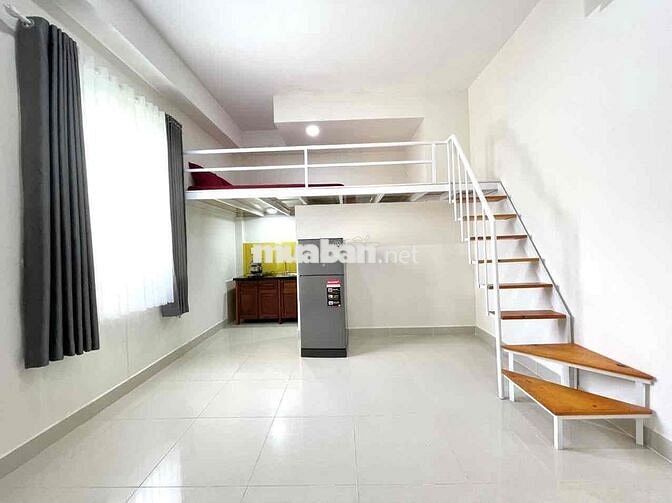 Phòng Gác Lửng Thoáng Mát Ngay Nguyễn Thái Bình