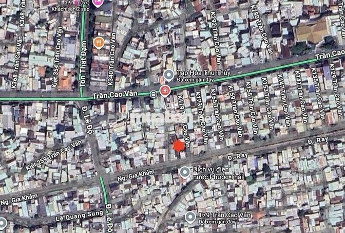 💥 Nhà C4 92m² Kiệt 179 Trần Cao Vân – thông Lê Độ, 50m ra đường chính.