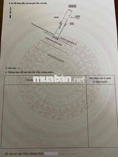 Đất mặt tiền Đường An Nhơn, P Tân Bình, Tp Dĩ An.