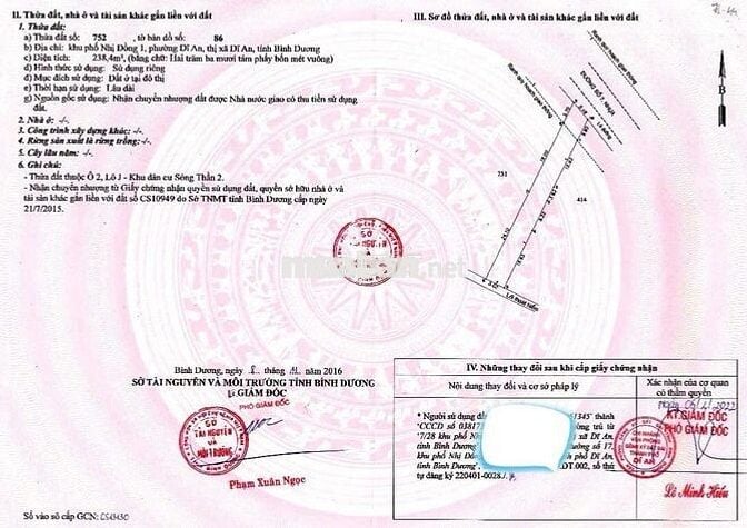 Bán mặt bằng kinh doanh mặt tiền đường số 7 TĐC, P. Dĩ An. DT 489.1m2