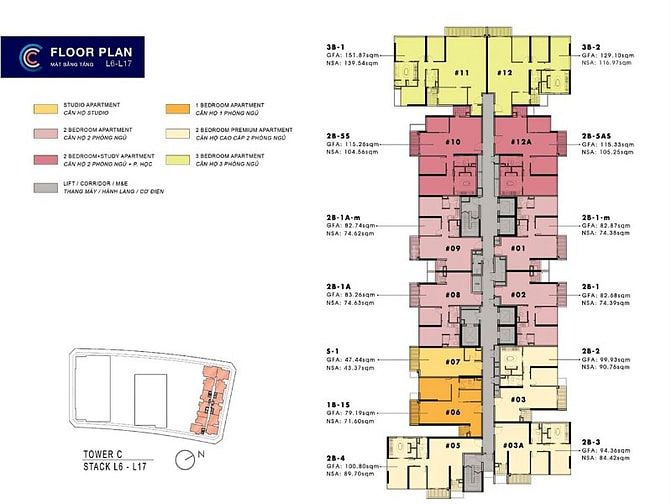 Căn hộ bán tại Metropole Thủ Thiêm tầng cao gồm 3 phòng ngủ 129m2