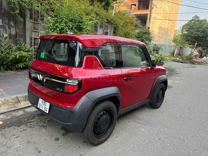 VinFast VF3 Đỏ Ruby 2025 Pin Mua odo 3800km