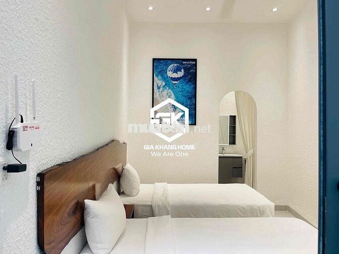 CHO THUÊ NHÀ SÂN VƯỜN MỚI XÂY 3 PHÒNG PHÒNG NGỦ FULL NỘI THẤT BẮC NHA