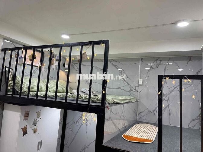 Căn hộ duplex 2 không gian ngủ, full nội thất, bàn ăn, gần Quận 1,3,PN
