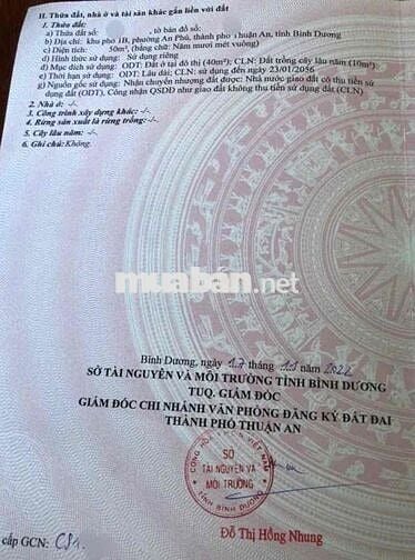 Đất gần chợ Phú An, phường An Phú, Tp Thuận An