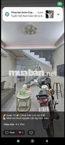 Nhà cho thuê 4 phòng ngủ full noi thất đầy đủ