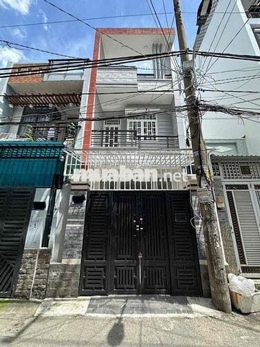 Bán nhà hẻm xe hơi thông,58m2 xây 3 lầu chỉ 6 tỷ,Phạm Văn chiêu,Gò Vâp