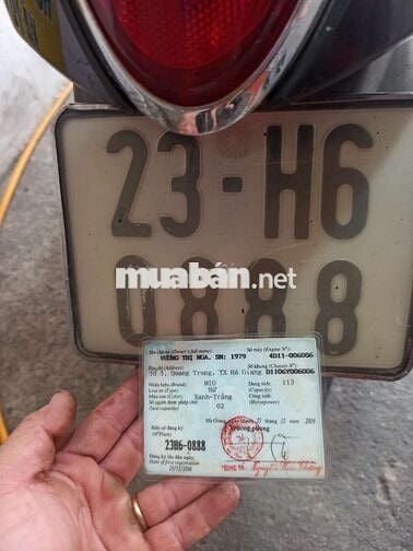 MIO NHẬP THÁI 2007 BS23H6-0888 XE ZIN A- Z ÊM ZU.