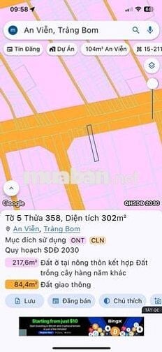 Sang Nhượng Đất Mặt Tiền Phùng Hưng Thổ Cư Kinh Doanh Đa Ngành Nghề