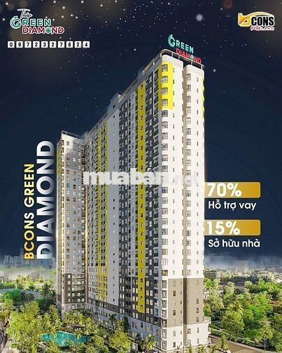 HOT!!! GIÁ TỐT TỪ CĐT GIÁ CĂN CUỐI 1PN - THÁP HOA HẬU GREEN DIAMOND