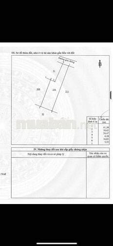 Thửa đất số 210, tờ bản đồ số 4 Diện tích: 359,7 m2 Giá bán: 2.176.185