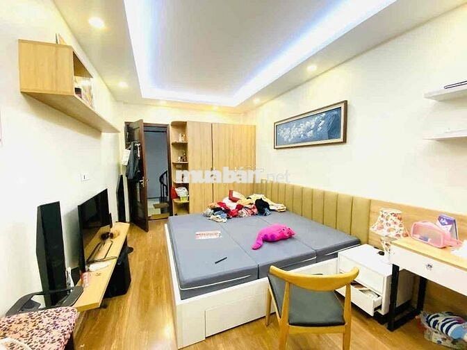 BÁN NHÀ ĐỊNH CÔNG MẶT NGÕ THÔNG KINH DOANH GẦN PHỐ DT: 32m2 *5 Tầng