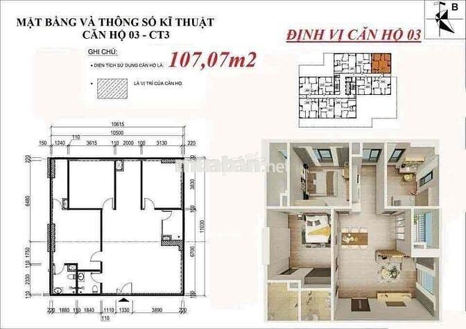 Bán căn góc 3PN – 107 m² – view hồ – tầng trung tại X2 Đại Kim, Hoàng