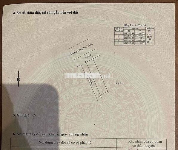 Bán dãy trọ hai mặt tiền Đặng Thái Thân, đường 7m5 lề 3,5m