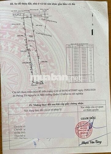 Cần tiền bán nhanh lô đất 469,4m2 đất P.Trung Mỹ Tây, Q 12, giá đầu tư