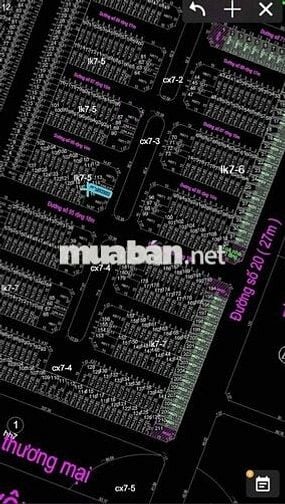 Bán lô đất đối diện công viên Mỹ Gia - Gói 7 giá 57.6tr/m2 bao hết.