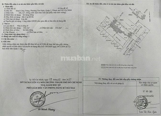 Bán nhà trung tâm Quận 1, Đinh Công Tráng, diện tích 106m², giá tốt