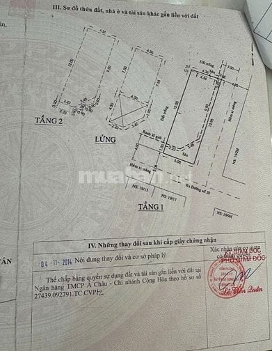 Nhà HXH căn góc 19/2A Đường 20 - thông Mã Lò.