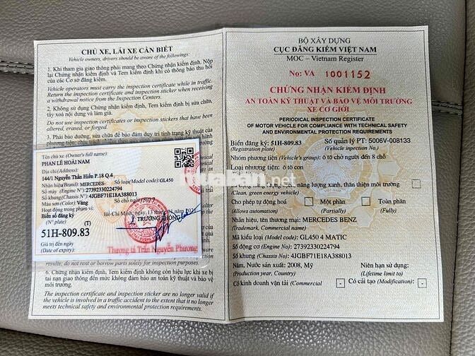 Mercedes Benz GL450-4Matic 7 chỗ sx 2008