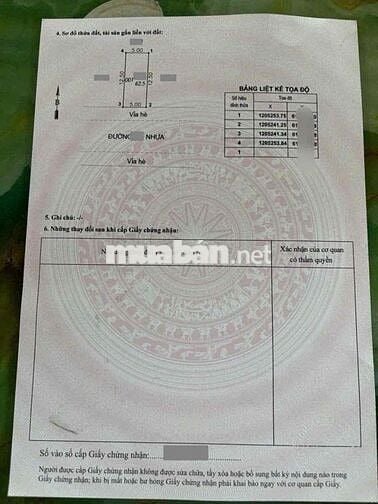 Đất Mặt tiền khu tái Định cư Đông Hoà, phường Đông Hoà, Tp Dĩ An