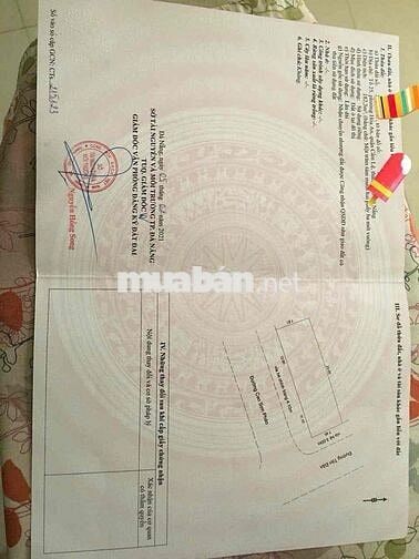 chủ cần tiền bán lô 2 mặt tiền , tôn đản , cao sơn pháo