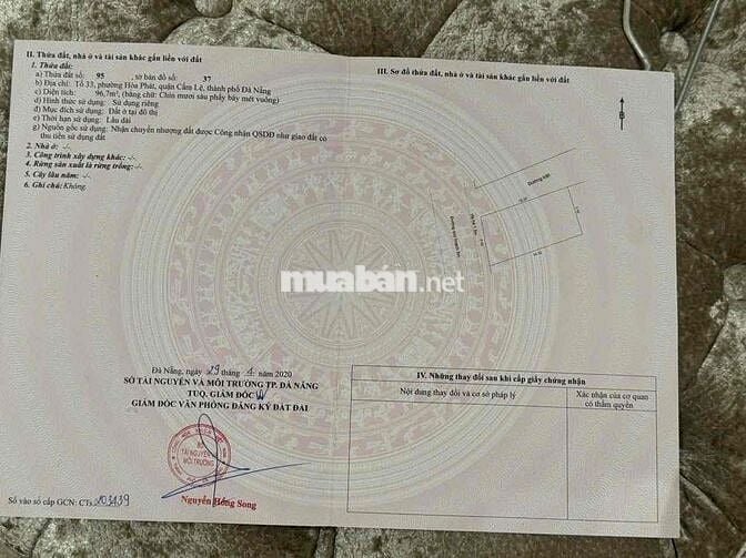 Bán đất Mặt Tiền Trình Đường,Khu Quân Đội